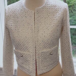 Dazzling Vintage Karl Lagerfeld Open Blazer- Size Small